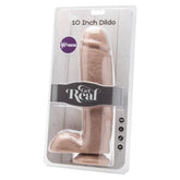 GET REAL - DILDO DE 25,5 CM CON PERLAS VIBRADORAS DE PIEL